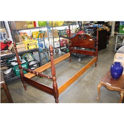 DIXIE MAHOGANY SINGLE BED FRAME