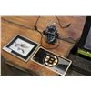 Image 1 : SMALL YODA PRINT BOSTON BRUINS TIN SIGN AND SKULL PLASMA BALL