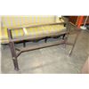 Image 1 : METAL SOFA TABLE WITH GLASS TOP