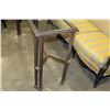 Image 2 : METAL SOFA TABLE WITH GLASS TOP