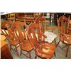 Image 1 : VILAS MAPLE DINING TABLE WITH 2 LEAFS AND FIVE CHAIRS