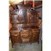 Image 2 : EDWARDIAN WALNUT CARVED SIDEBOARD WITH GALLERY