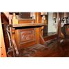 Image 8 : EDWARDIAN WALNUT CARVED SIDEBOARD WITH GALLERY