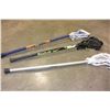 Image 3 : THREE LACROSSE STICKS