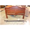 Image 1 : QUEENSIZE HEADBOARD AND ROLLER FRAME