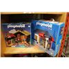 Image 1 : TWO PLAYMOBIL SETS FISHING CABIN AND DINER