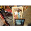 Image 1 : SHADOW BOX PRINT AND CLOCK AND MIRROR