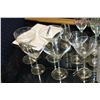 Image 2 : CRATE OF MARTINI GLASSES AND DECANTERS
