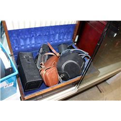 BOX OF CAMERA LENSES