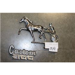 HOOD ORNAMENT AND CAR PLAQUE