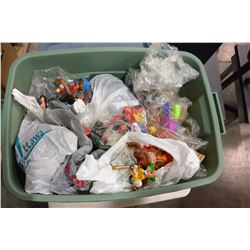 TOTE OF MCDONALD TOYS