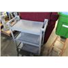 Image 1 : GREY ROLLING THREE TIER CART