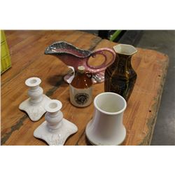 LOT OF HULL POTTERY VASE POTTERY VASES AND JUG