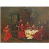 Image 1 : C. de Zara (?), early C20th Italian school - TOASTING THE NEW CARDINAL - oil on...