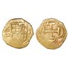 Image 1 : Seville, Spain, cob 1 escudo, Philip II, assayer B below mintmark to left.