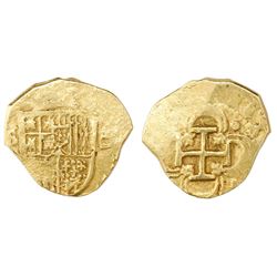 Seville, Spain, cob 2 escudos, Philip III, assayer not visible.
