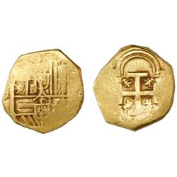 Seville, Spain, cob 2 escudos, Philip III, assayer not visible.