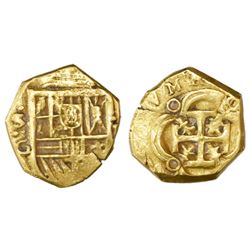 Seville, Spain, cob 1 escudo, Philip III, assayer G.