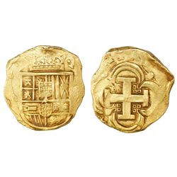 Seville, Spain, cob 8 escudos, Philip IV, assayer not visible.