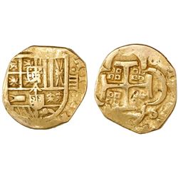 Seville, Spain, cob 4 escudos, Philip IV, assayer not visible.