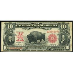 USA (Washington, D.C.), Legal Tender, $10, 1901, Vernon-Treat, serial B2856607.