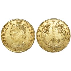 Popayan, Colombia, 8 escudos, 1835UR.