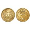 Image 1 : Costa Rica, 1/2 escudo, double lion countermark (Type VI, 1849-57) on a Central American Republic 1/