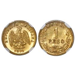 Mexico City, Mexico, 1 peso, 1899M, MS 63+.