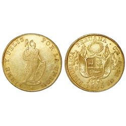 Cuzco, Peru, 8 escudos, 1840A.