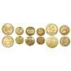 Image 1 : Lot of six small gold coins from various countries: El Salvador, 5 pesos, 1892CAM; Mexico, 1/2 escud