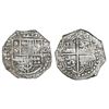 Image 1 : Potosi, Bolivia, cob 8 reales, Philip III, assayer T, Grade 2, with tag only (certificate missing).