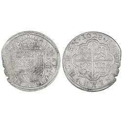 Segovia, Spain, milled 4 reales, Philip IV, 1628P.