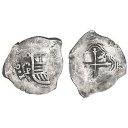 Mexico City, Mexico, cob 8 reales, Philip IV, assayer P.