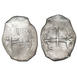 Mexico City, Mexico, cob 8 reales, Philip IV, assayer P.