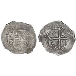 Mexico City, Mexico, cob 8 reales, Philip IV, assayer P.