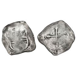 Mexico City, Mexico, cob 8 reales, Philip IV, assayer not visible (P).