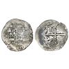 Image 1 : Potosi, Bolivia, cob 8 reales, 1651E, with crowned-PH countermark on cross.