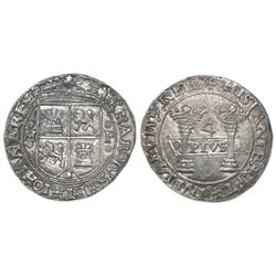 Mexico City, Mexico, 4 reales, Charles-Joanna, "Early Series," assayer P to right, mintmark M to lef