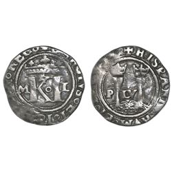 Mexico City, Mexico, 1/2 real, Charles-Joanna, "Late Series," assayer L to right, o in middle, mintm