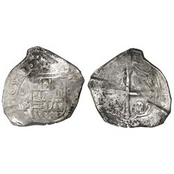 Mexico City, Mexico, cob 8 reales, 1652/1P, ex-Asian hoard.