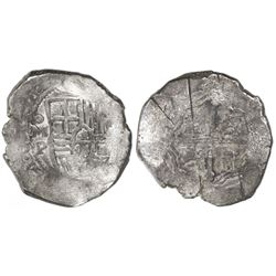 Mexico City, Mexico, cob 8 reales, (16)52P, ex-Asian hoard.