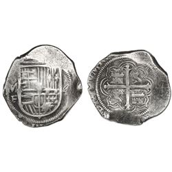 Mexico City, Mexico, cob 4 reales, Philip III, assayer F.