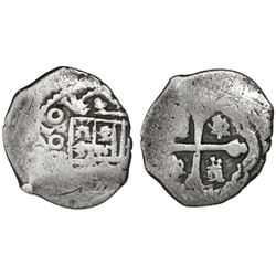 Mexico City, Mexico, cob 1 real, (1)710(J), very rare.