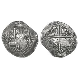 Potosi, Bolivia, cob 8 reales, (1618)PAL, rare.