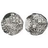 Image 1 : Potosi, Bolivia, cob 8 reales, assayer P (1622), upper half of shield transposed, lions and castles 