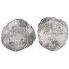Image 1 : Potosi, Bolivia, cob 8 reales, (1)629T, denomination dot-8-dot, small-dot borders, NGC XF 40.