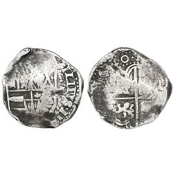 Potosi, Bolivia, cob 8 reales, 1640, assayer not visible, rare.