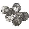 Image 1 : Lot of nine Potosi, Bolivia, cob 8 reales, Philip IV, assayers T or TR (where visible), with test-cu
