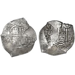 Potosi, Bolivia, cob 8 reales, 1669E.
