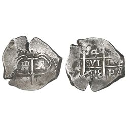 Potosi, Bolivia, cob 4 reales, 1728M.